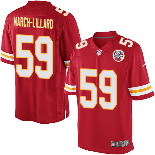 Youth Limited Justin March-Lillard Nike Jersey Red Home - #59 NFL Kansas City Chiefs
